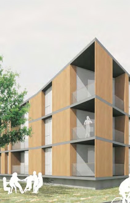 Taula d'arquitectura - Planols vivenda render