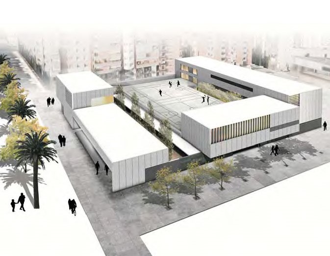 Taula d'arquitectura - Planols vivenda render