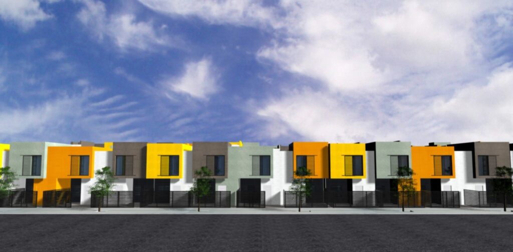 Taula d'arquitectura - Planols vivenda render