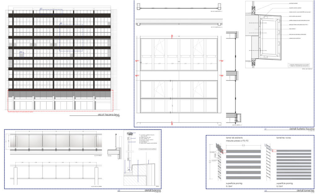 Taula d'arquitectura - Planols vivenda