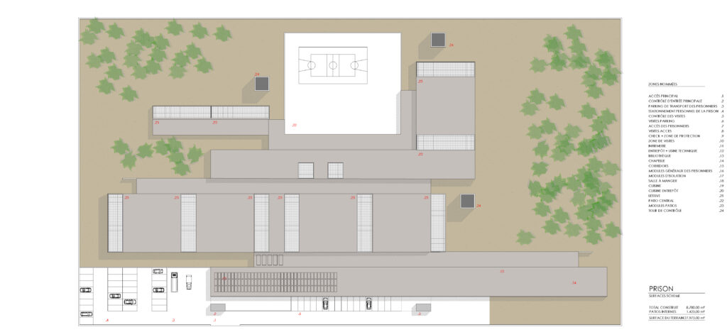 Taula d'arquitectura - Planols vivenda render