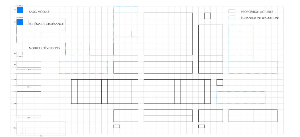 Taula d'arquitectura - Planols vivenda en moduls