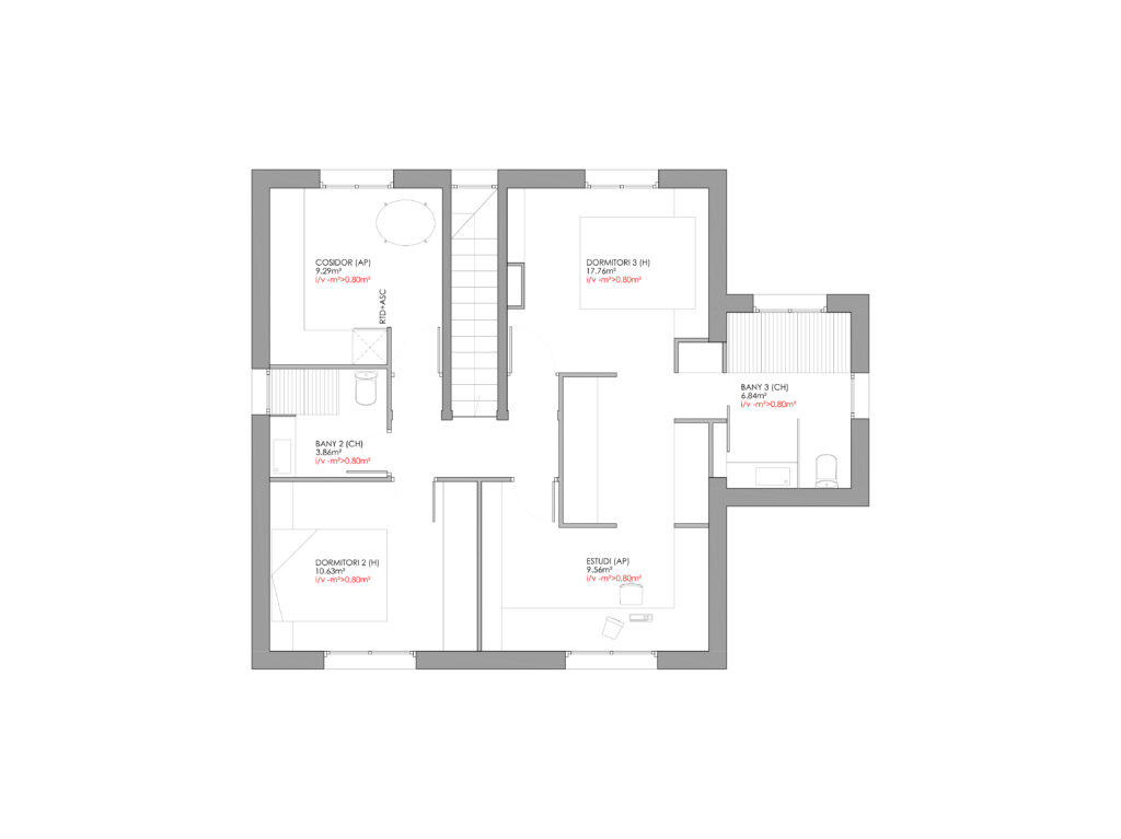 Taula d'arquitectura - Proyecto plano fachada