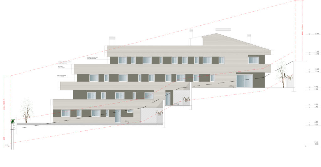 Taula d'arquitectura - Planols vivenda render