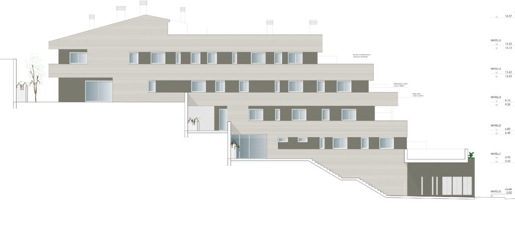 Taula d'arquitectura - Planols vivenda render