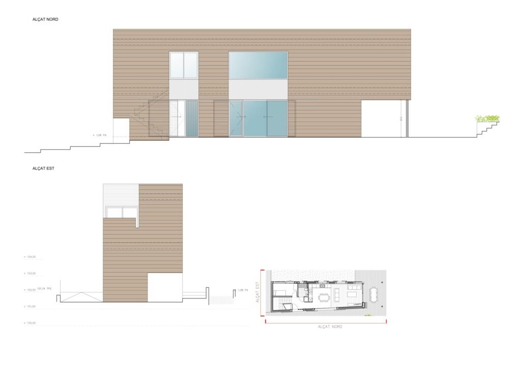 Taula d'arquitectura - Planols vivenda