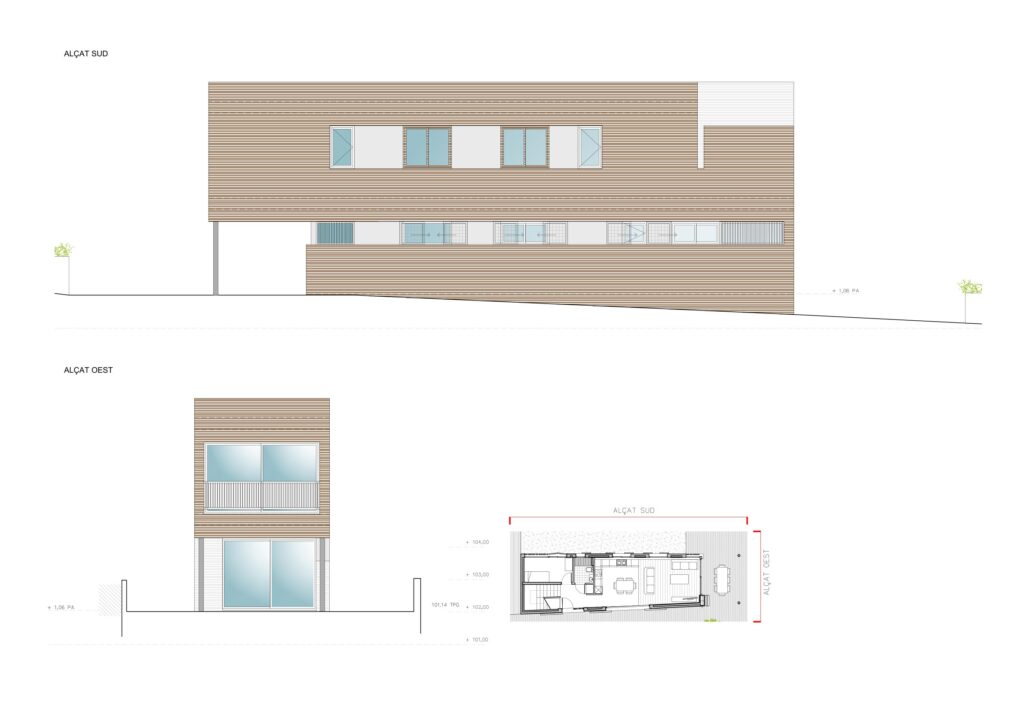 Taula d'arquitectura - Planols vivenda