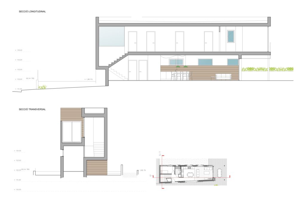Taula d'arquitectura - Planols vivenda