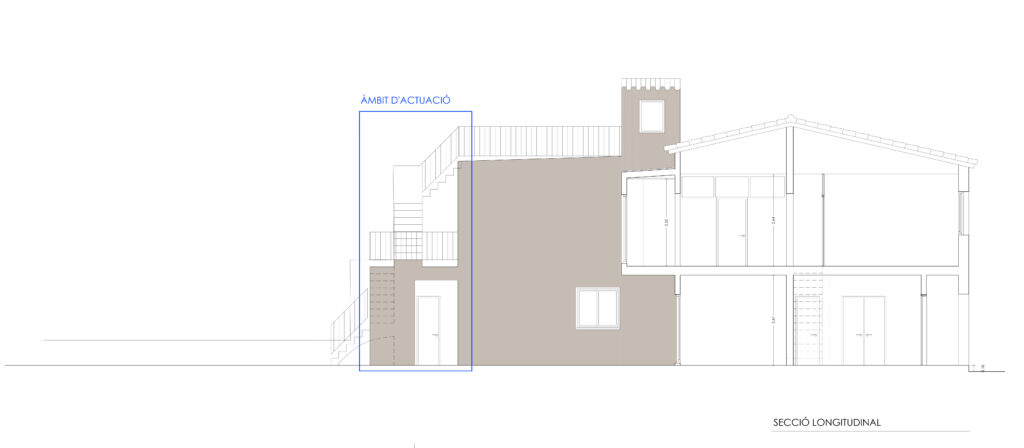 Taula d'arquitectura - Proyecto plano fachada