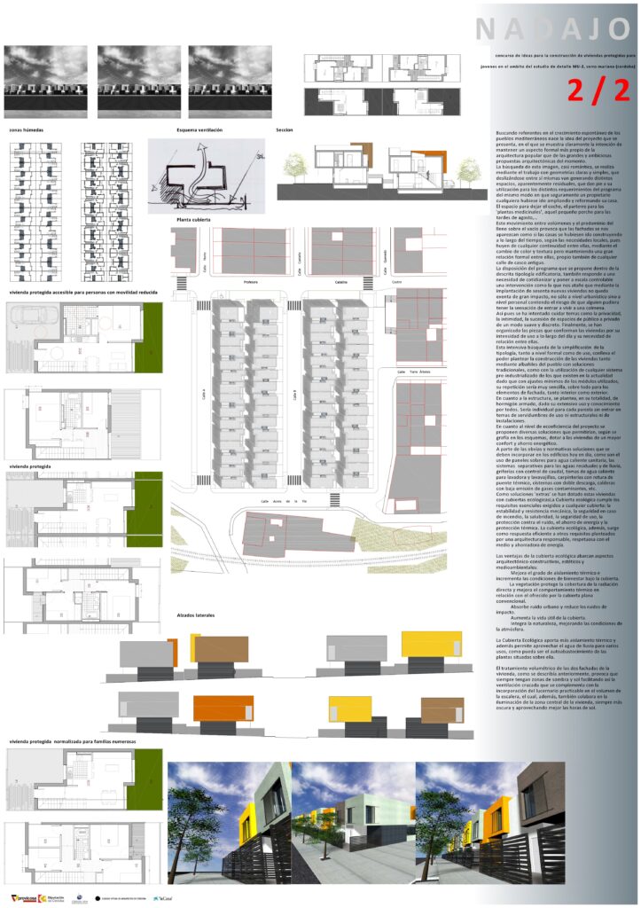 Taula d'arquitectura - Planols vivenda render
