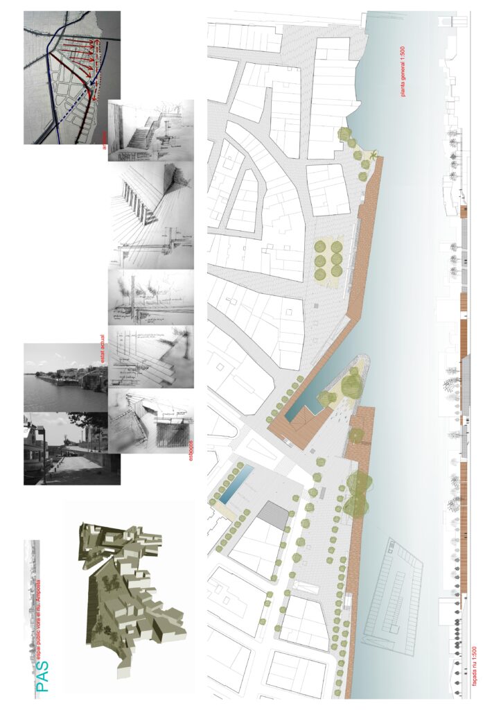 Taula d'arquitectura - Planols vivenda render