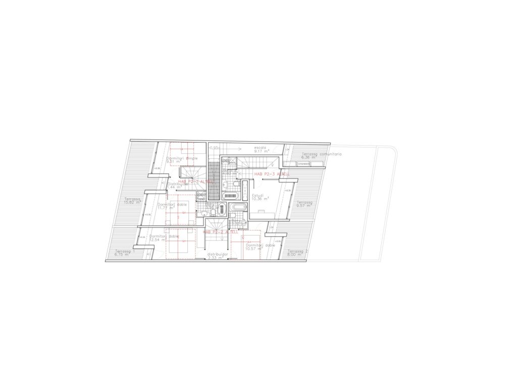 Taula d'arquitectura - Planols vivenda