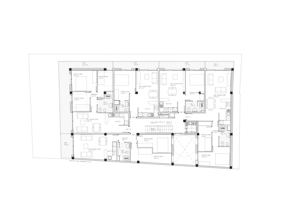 Taula d'arquitectura - Planols vivenda