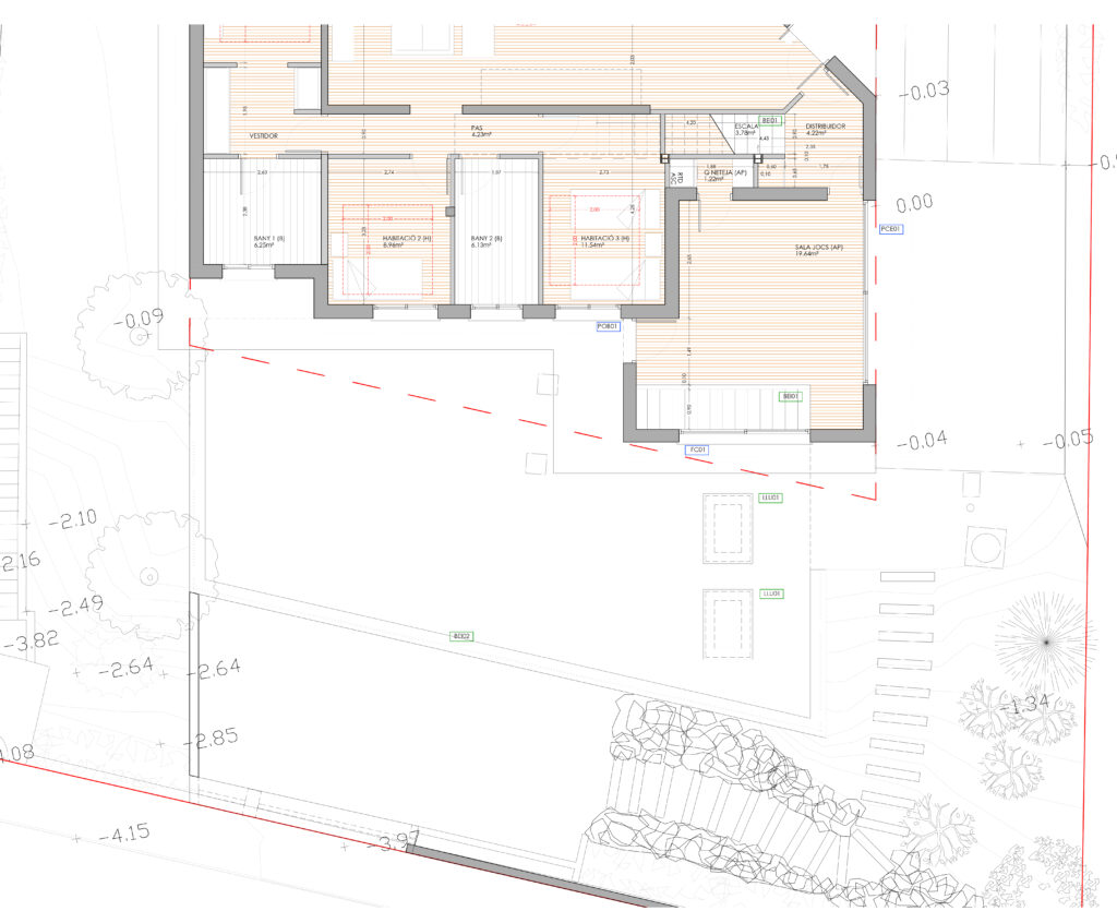 Taula d'arquitectura - Proyecto plano fachada