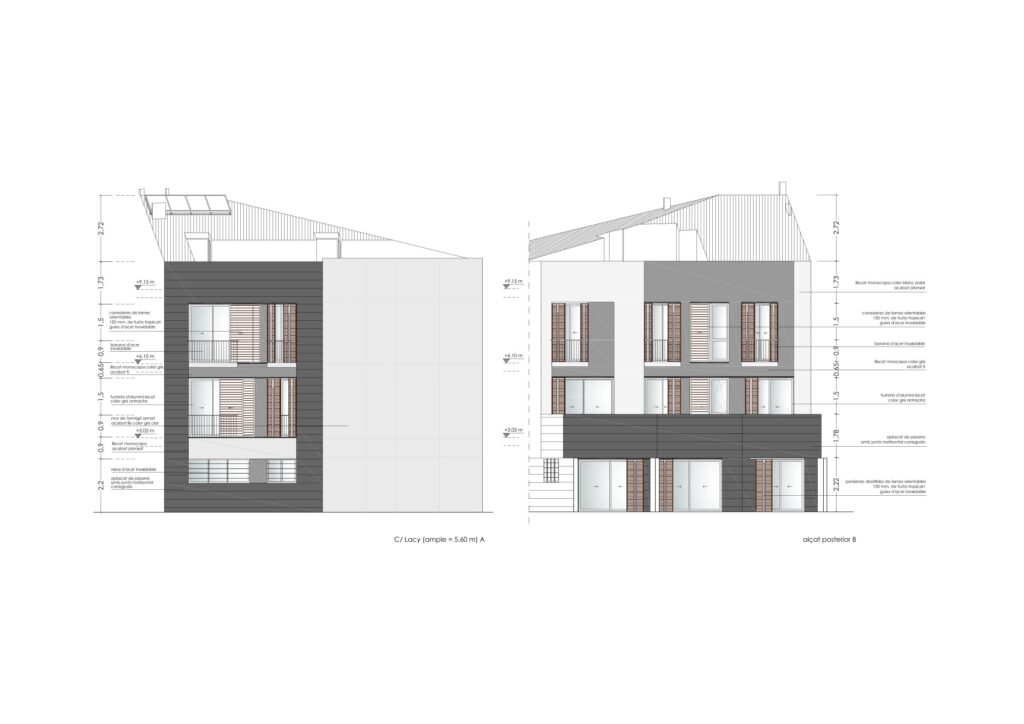 Taula d'arquitectura - Planols vivenda