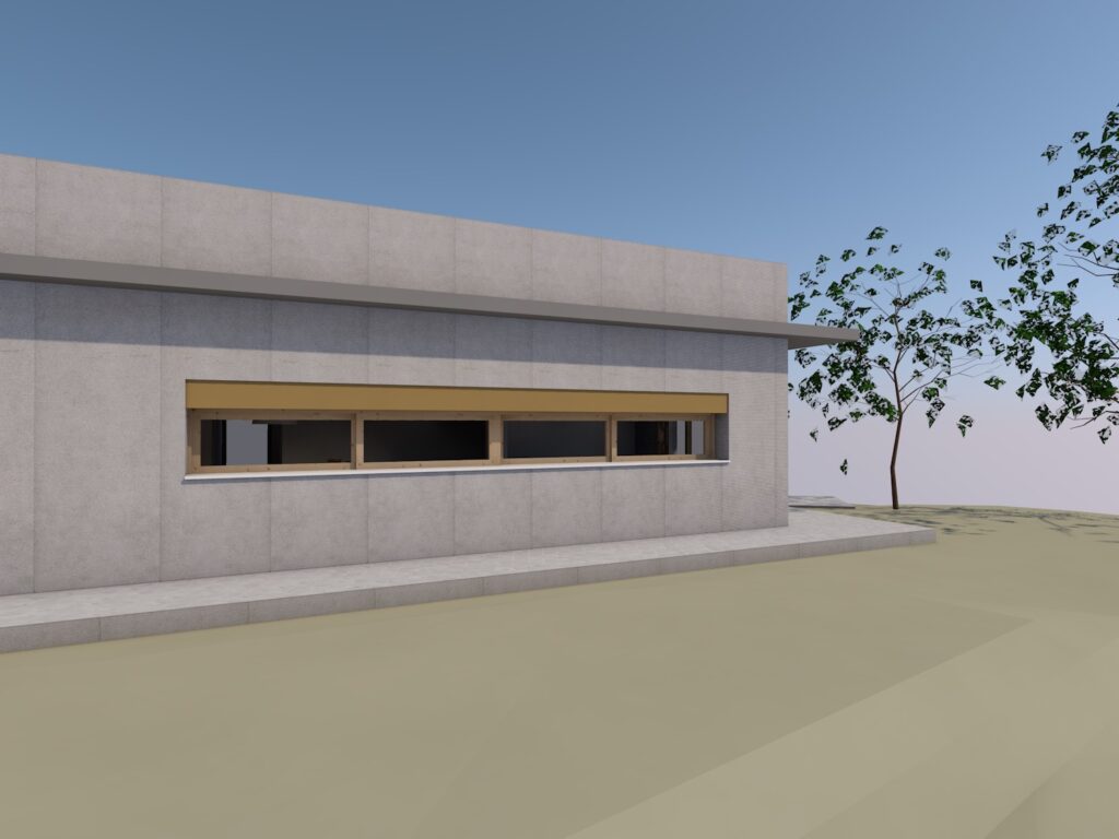 Taula d'arquitectura - Planols vivenda render