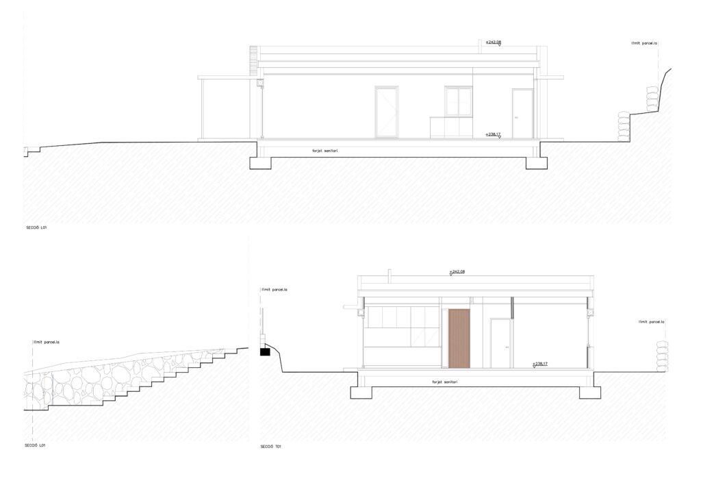Taula d'arquitectura - Planols vivenda
