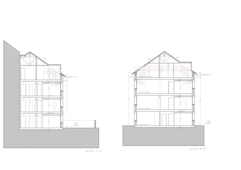 Taula d'arquitectura - Planols vivenda