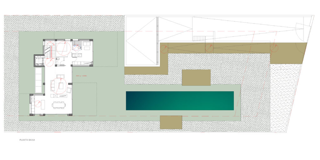 Taula d'arquitectura - Planols vivenda